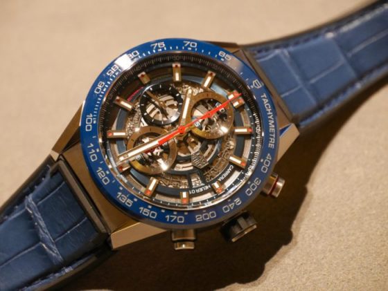 UK New TAG Heuer Carrera Fake Watches With Blue Leather Straps Launched In 2017 BaselWorld