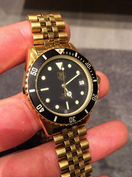 Luxury Yellow Gold Bracelets Replica Tag Heuer Serie 1000 Watches For “The Wolf Of Wall Street”