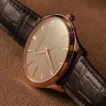 Fashionable Pink Gold Cases Replica Jaeger-LeCoultre Master Ultra Thin Small Second Watches Make Brilliant Jeremy Renner