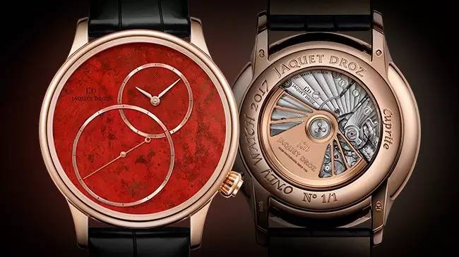 Black Crocodile Straps Jaquet Droz Grande Seconde Off-centered Replica Watches UK For Charity